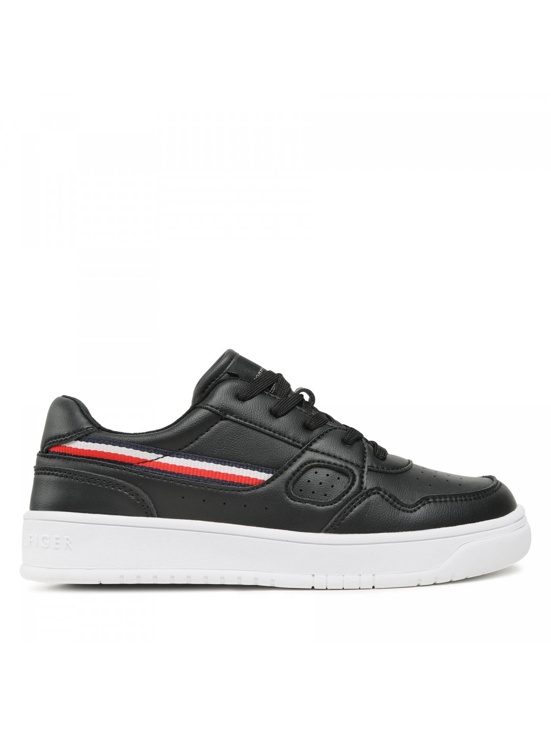 Sneakersy Tommy Hilfiger Stripes Low Cut Lace-Up Sneaker T3X9-32848-1355 S Černá